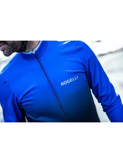 Rogelli Men's winter cycling jacket HORIZON, black and blue, ROG351043