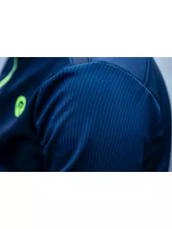 Rogelli Men's winter cycling jacket, softshell TRACE, blue-fluo, ROG351034