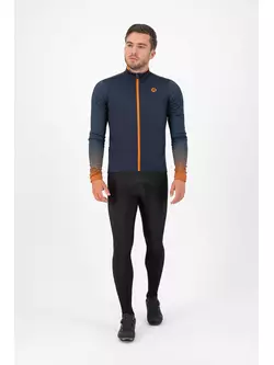 Rogelli Men's winter cycling jacket, softshell TRACE, orange, ROG351035
