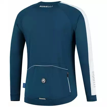 Rogelli Men's cycling jersey, long sleeves EXPLORE, blue, ROG351001