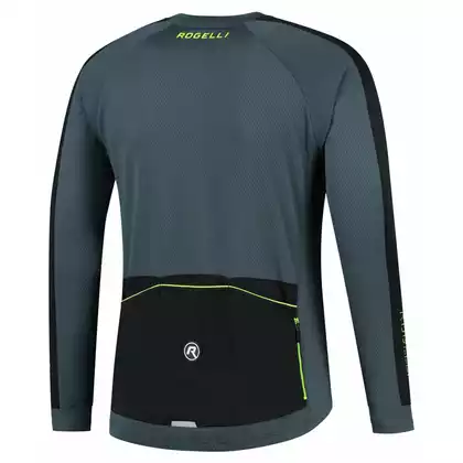 Rogelli Men's cycling jersey, long sleeves EXPLORE, grey, ROG351002