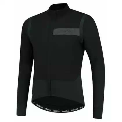 Rogelli Men's lightweight cycling jacket, softshell INFINITE, black, ROG351047