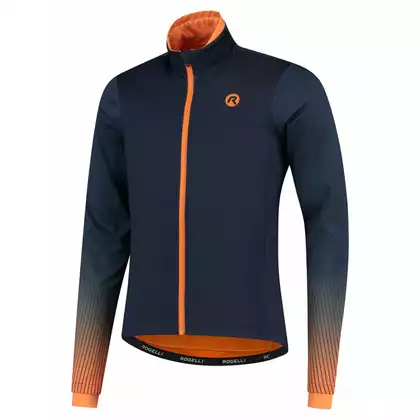 Rogelli Men's winter cycling jacket, softshell TRACE, purple-orange, ROG351035