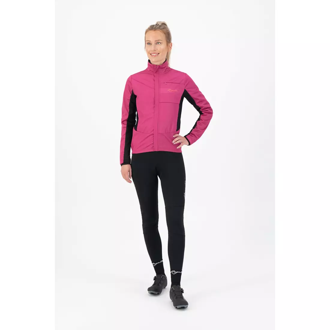 Rogelli Women's cycling jacket, Softshell BARRIER, pink, ROG351092