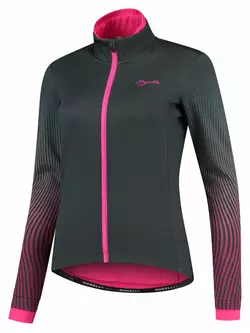 Rogelli Women's winter cycling jacket VIVID, gray-pink, ROG351080