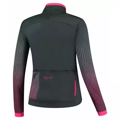Rogelli Women's winter cycling jacket VIVID, gray-pink, ROG351080