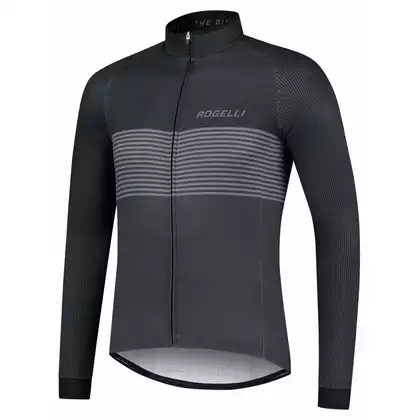 Rogelli long sleeve cycling jersey BOOST, black, ROG351008