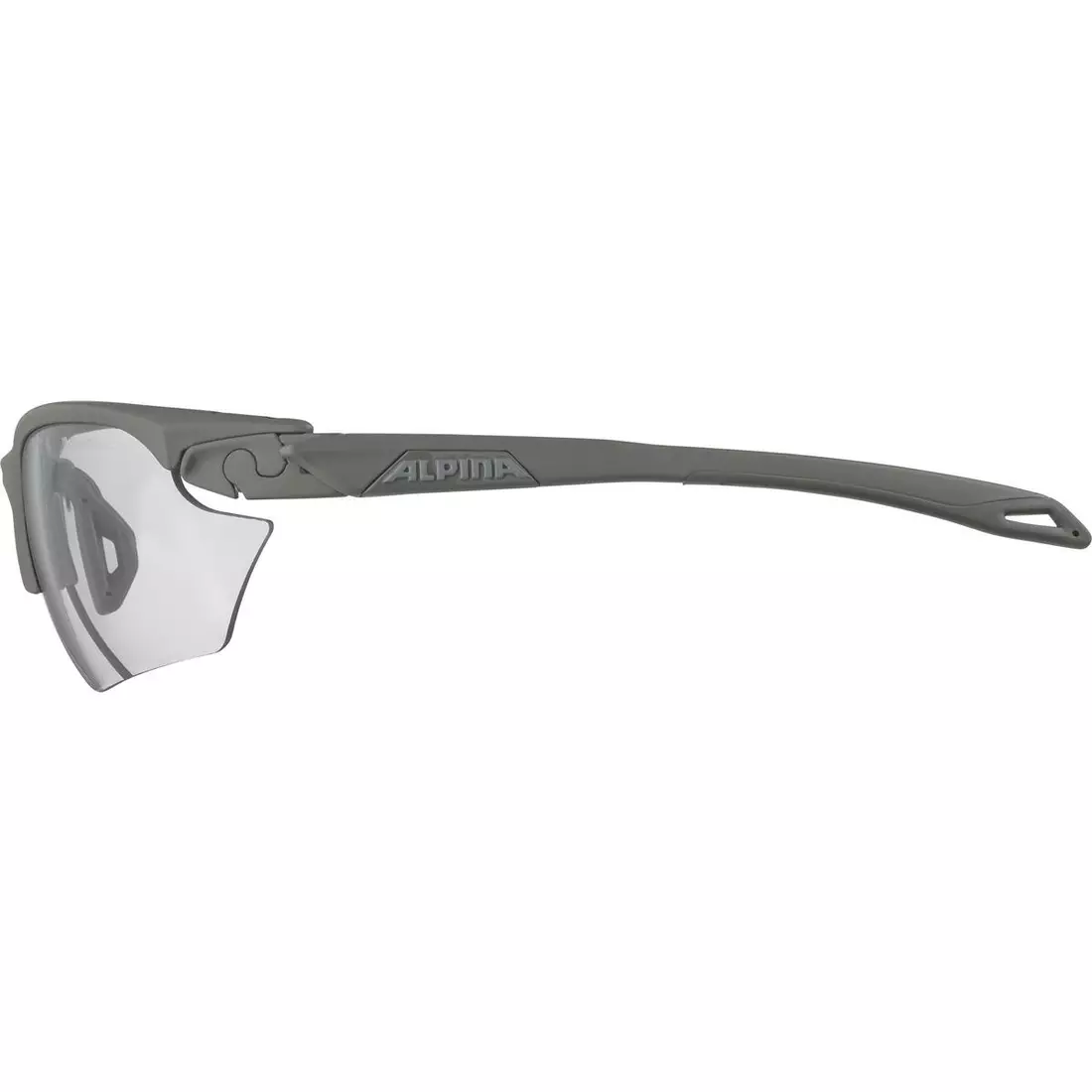ALPINA TWIST FIVE HR V SMALL Photochromic sports glasses MOON-GREY MATT MIRROR BLACK