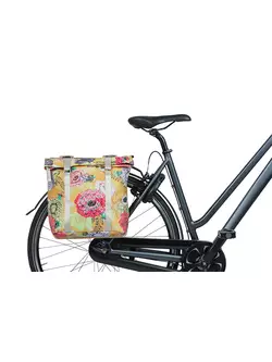 BASIL Bicycle bag - double BLOOM FIELD TORBA DOUBLE BAG, 28-35L, honey yellow 18155