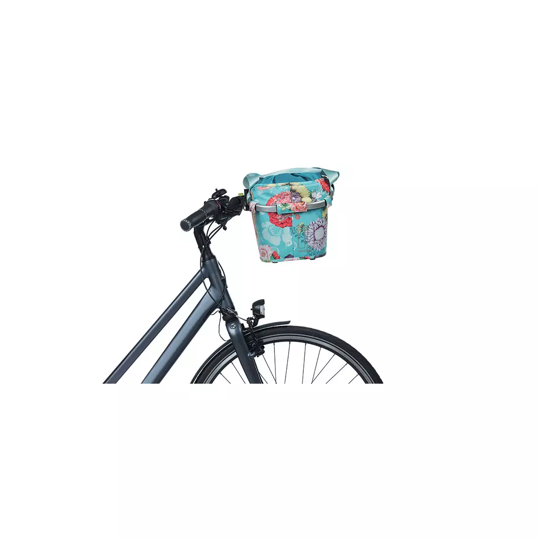BASIL Bicycle basket for the handlebar BLOOM FIELD CARRY ALL BASKET, 15L, sky blue 11291