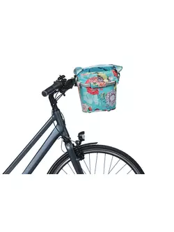 BASIL Bicycle basket for the handlebar BLOOM FIELD CARRY ALL BASKET, 15L, sky blue 11291