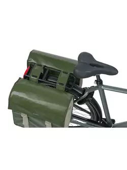 BASIL double bicycle pannier URBAN LOAD TORBA DOUBLE BAG, green/sand 18226