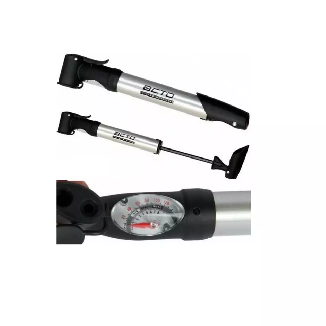 BETO manual bicycle pump CLD-023G 120psi CLD-023G