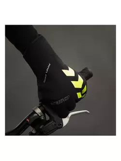 CHIBA winter cycling gloves RAIN PRO black-fluo 3120120C-3