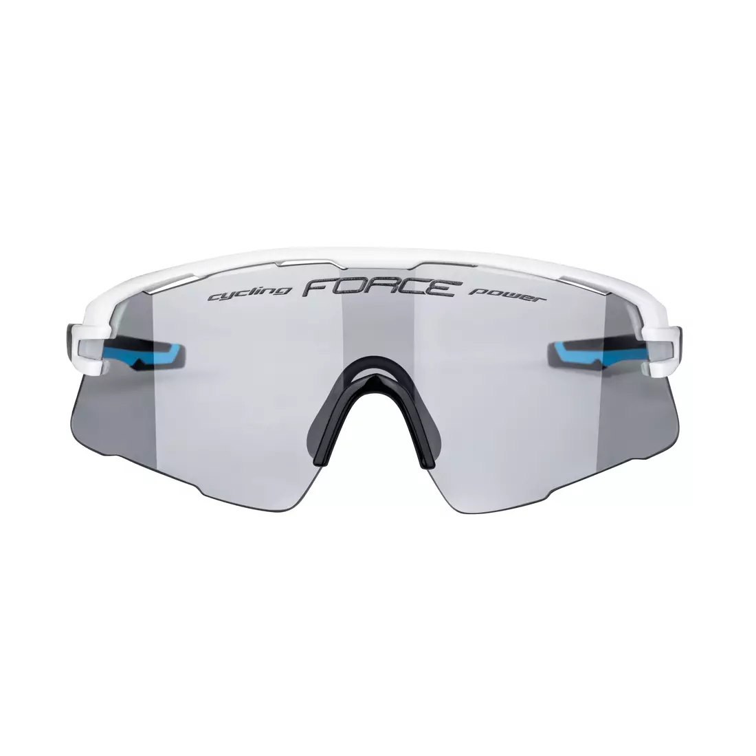 FORCE AMBIENT photochromic sport glasses, white-gray-black
