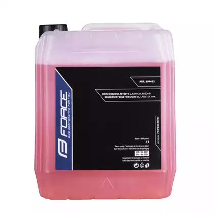 FORCE Bicycle chain degreaser 5 l, pink