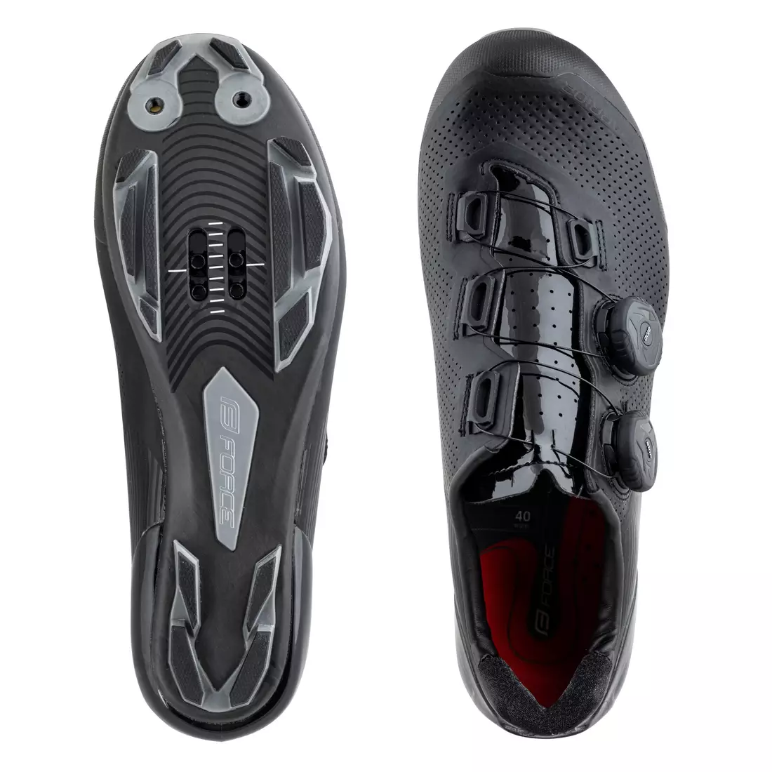 FORCE Cycling shoes MTB WARRIOR CARBON, black 9400739
