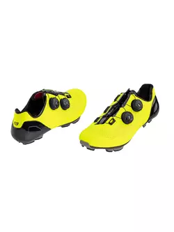 FORCE Cycling shoes MTB WARRIOR CARBON, fluo 9400841