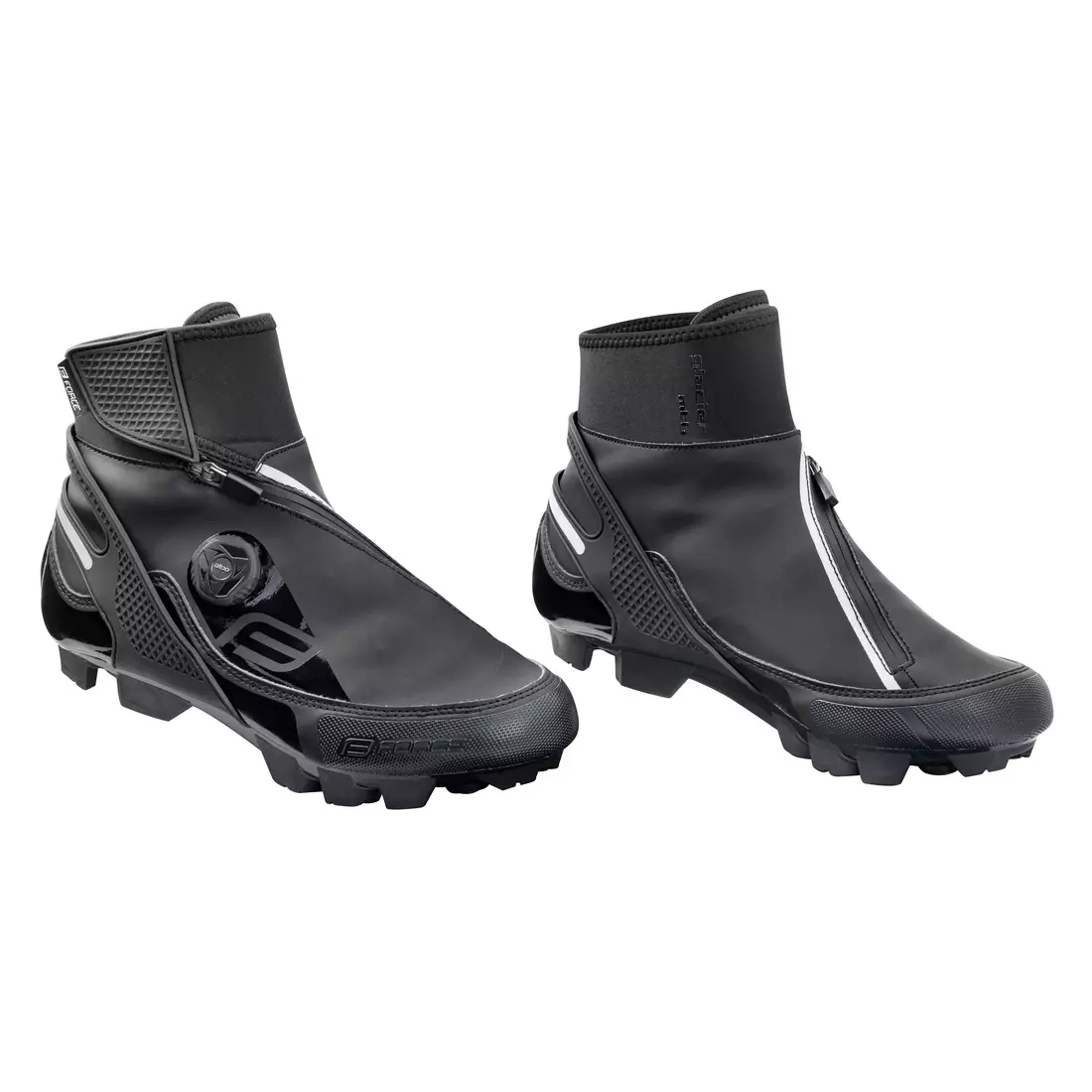 FORCE Cycling shoes, winter MTB GLACIER, black 9404536
