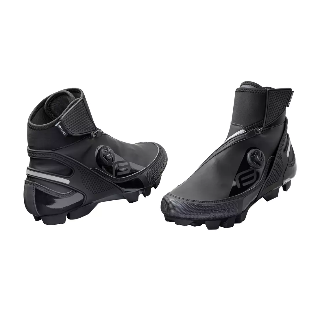 FORCE Cycling shoes, winter MTB GLACIER, black 9404536