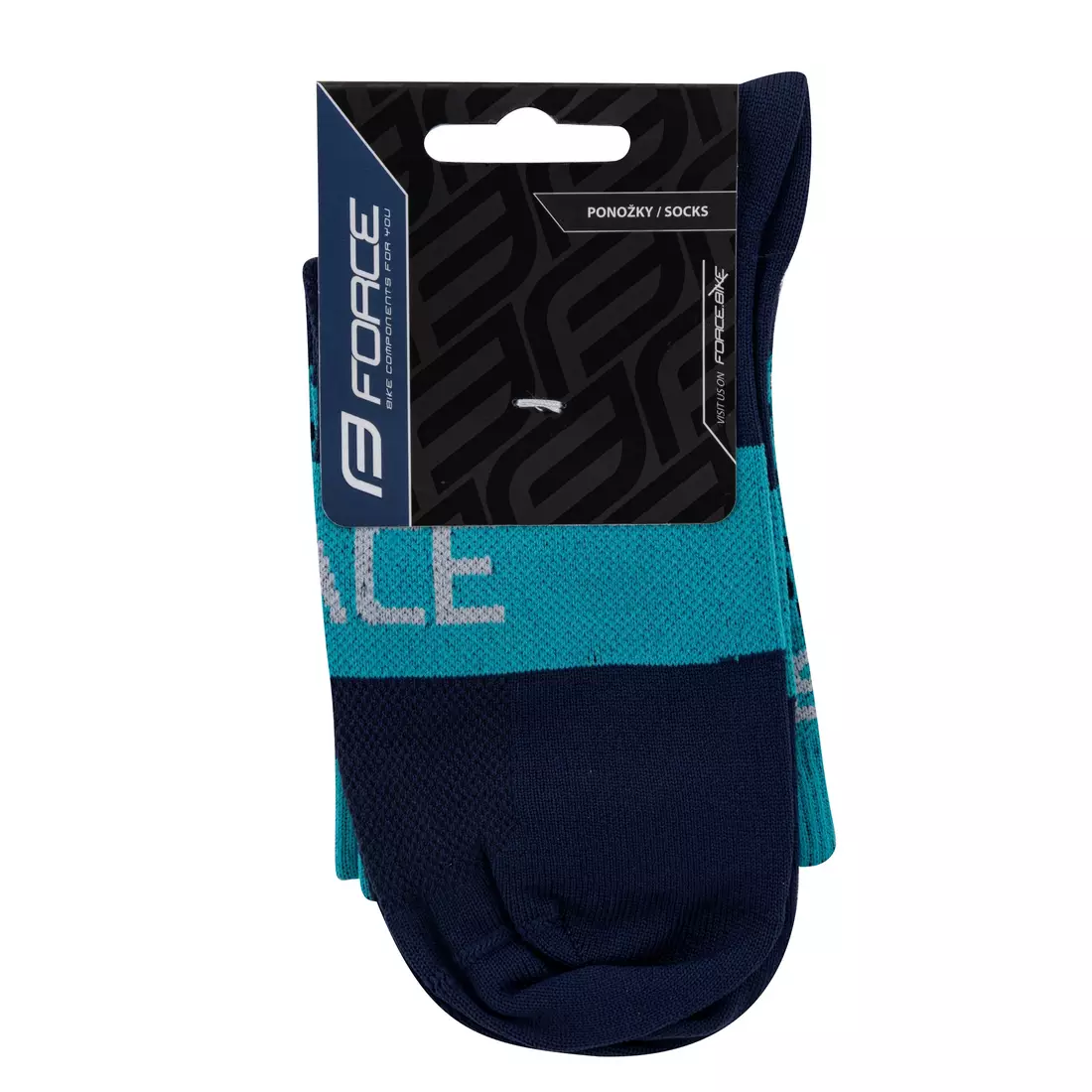 FORCE Cycling socks / sport socks TRACE, blue, 900892