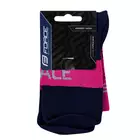 FORCE Cycling socks / sport socks TRACE, pink-blue, 900896