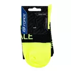 FORCE Cycling / sports socks TRACE, black-fluo, 900890