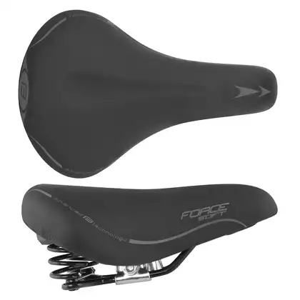 FORCE Women's bicycle seat LADY black 20010