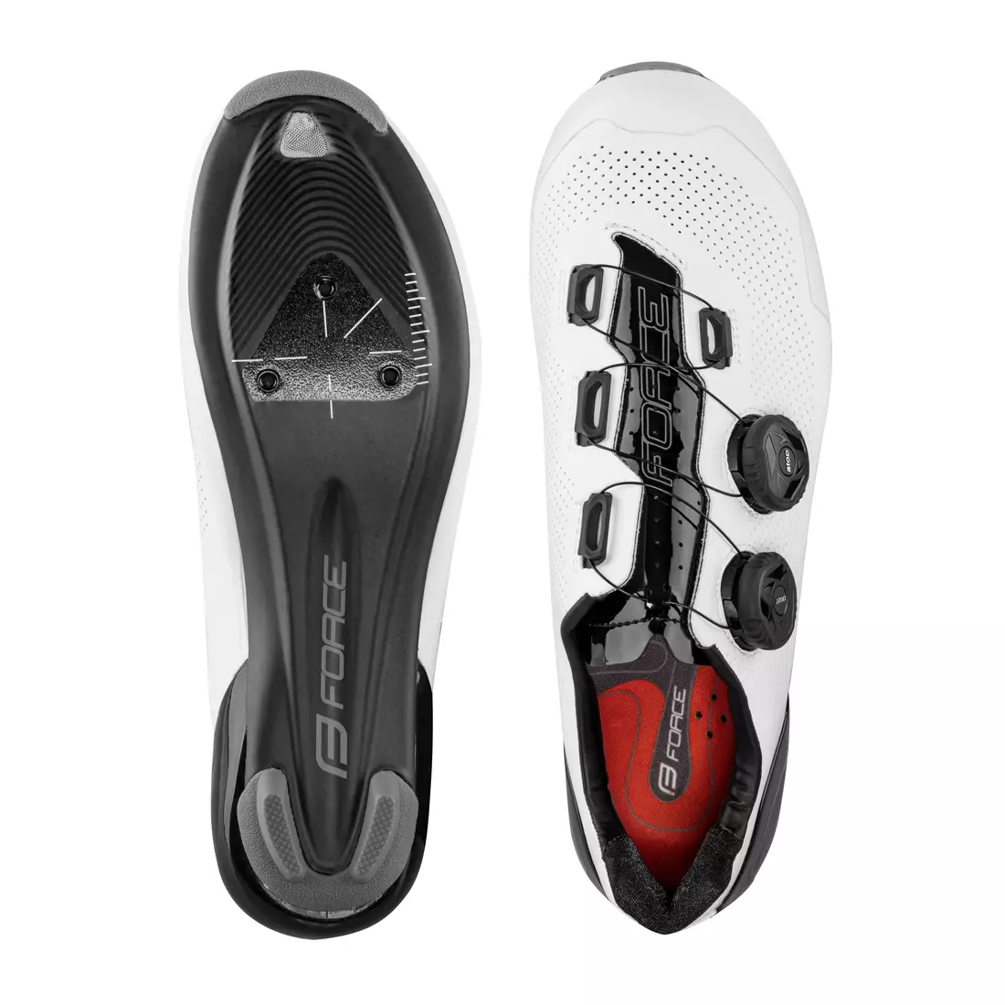 FORCE Road cycling shoes ROAD WARRIOR CARBON, White 9401342