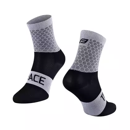 FORCE Cycling socks / sport socks TRACE, sgray-black, 9008873
