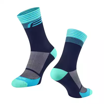 FORCE Sports socks STREAK, blue-turquoise, 9009129