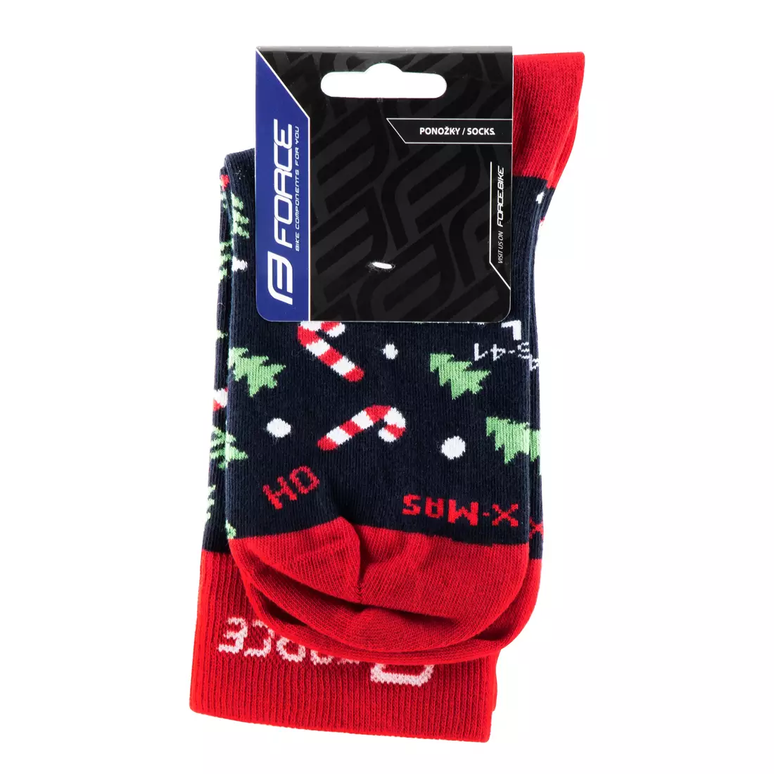 FORCE Sports socks X-MAS red/black 9009149