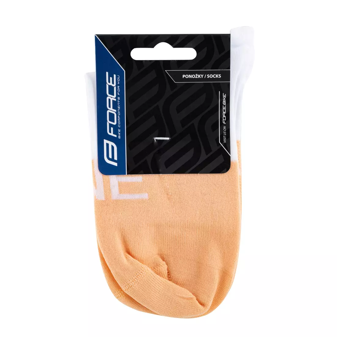 FORCE cycling socks ONE orange/white 900870