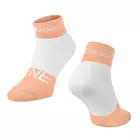 FORCE cycling socks ONE orange/white 900870