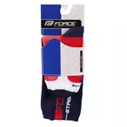 FORCE cycling socks STAGE, black and red 9009100