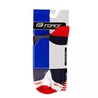FORCE cycling socks STREAK, blue-red 9009125