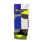 FORCE cycling socks STREAK, green-fluo 9009127