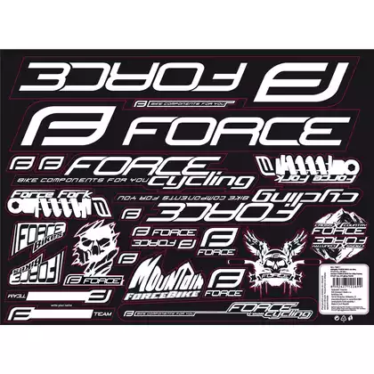 FORCE bicycle frame stickers MAD, 16411