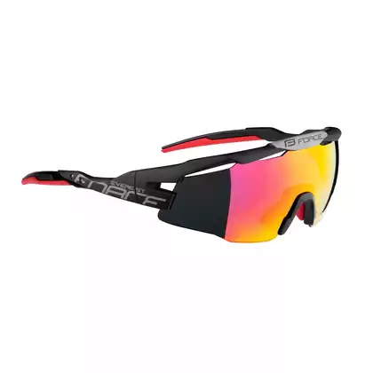 FORCE cycling / sports glasses EVEREST, black mat, 9109202