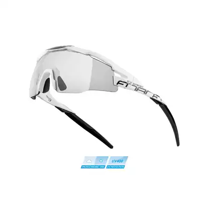 FORCE cycling / sports glasses EVEREST photochromic, black and white, 910915