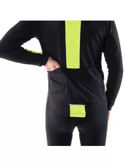 KAYMAQ JWS-002 Softshell men's winter bike jacket, fluor-black