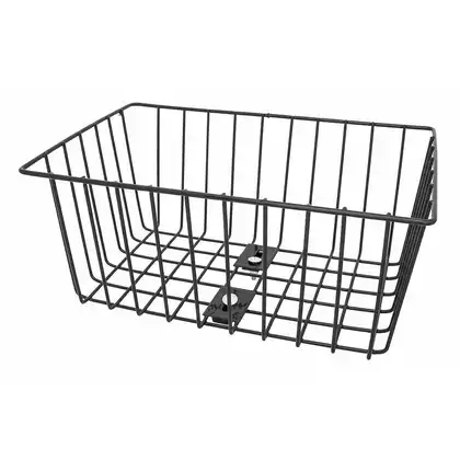 METS bicycle basket made of wire, screwed onto the carrier, black BP-1