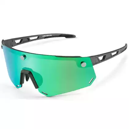 Rockbros SP213GY bicycle / sports glasses with polarized lens black 
