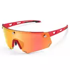 Rockbros SP213RB bicycle / sports glasses with polarized lens red 