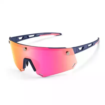 Rockbros bicycle / sports glasses with polarized lens navy blue SP213BL