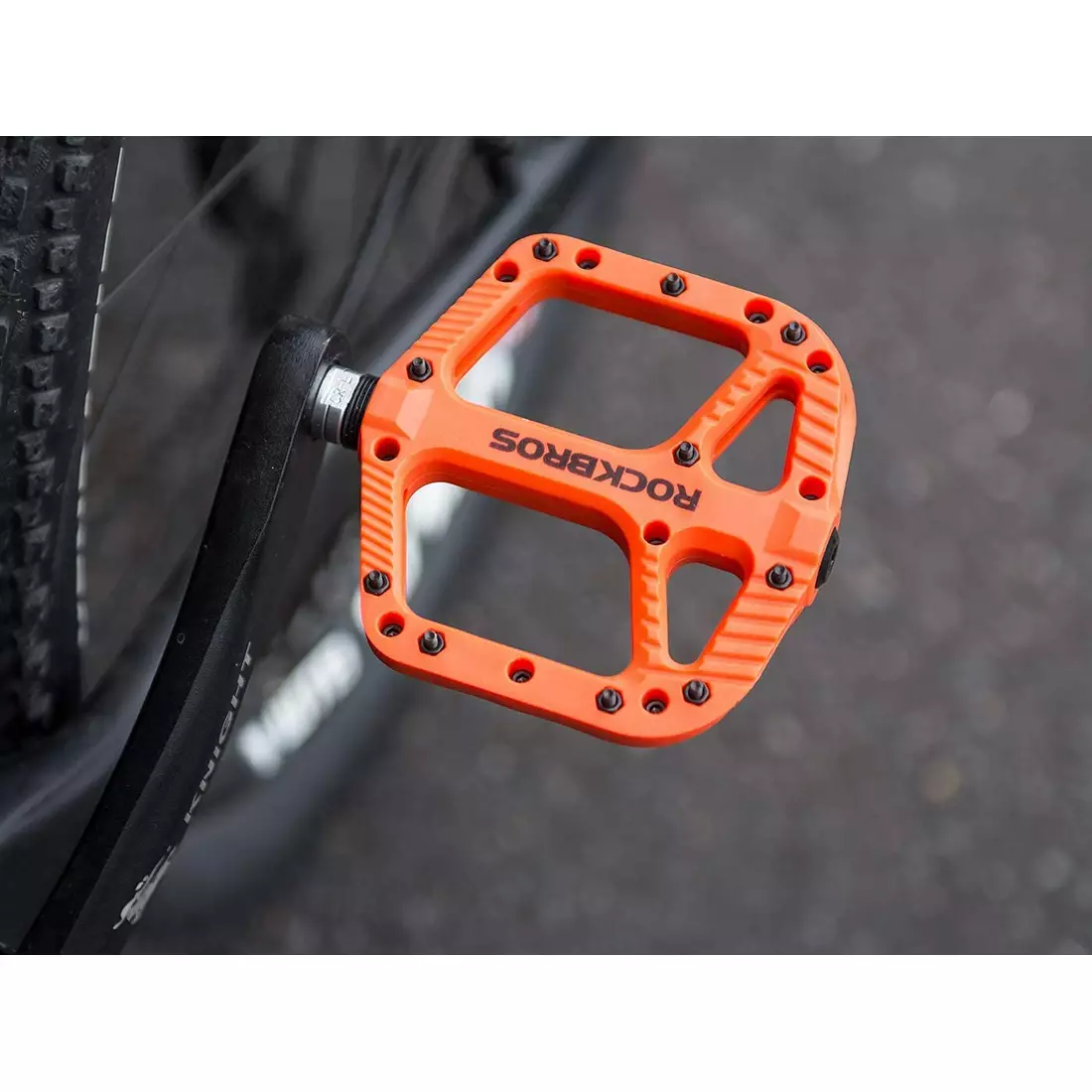 Rockbros platform pedals nylon orange 2018-12AOR