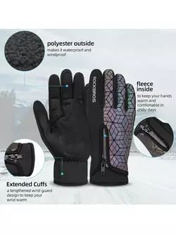 Rockbros winter cycling gloves softshell, cameleon 16140778007