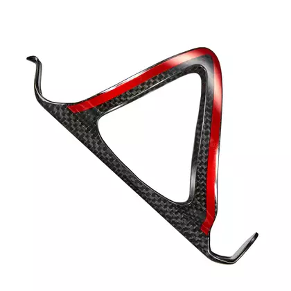SUPACAZ bicycle water bottle cage FLY CARBON black and red CG-08