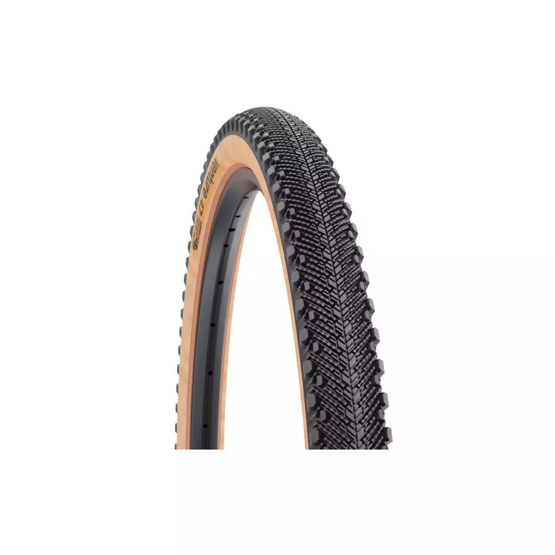 WTB bicycle tyre 650x47c VENTURE TCS Road TAN rolled up W010-0760