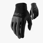 100% CELIUM men's cycling gloves,black and gray